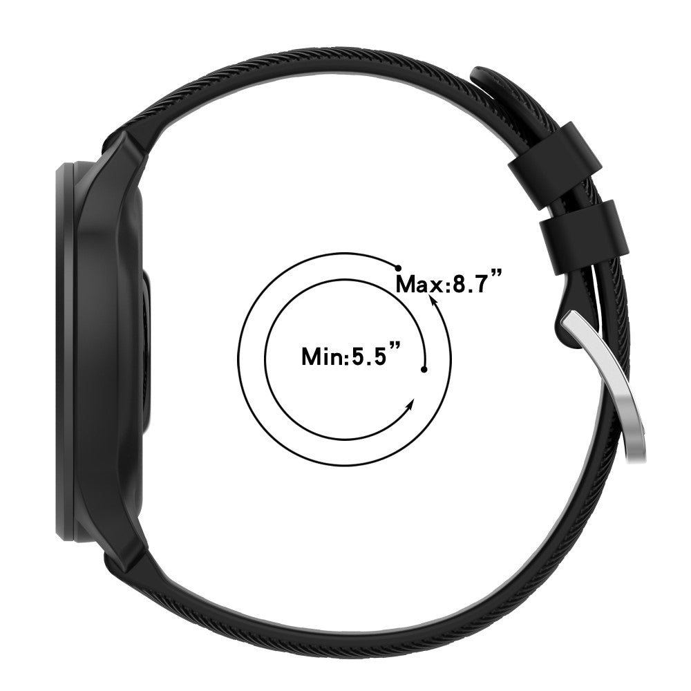 Vildt Skøn Silikone Universal Rem passer til Garmin Smartwatch - Grøn#serie_11