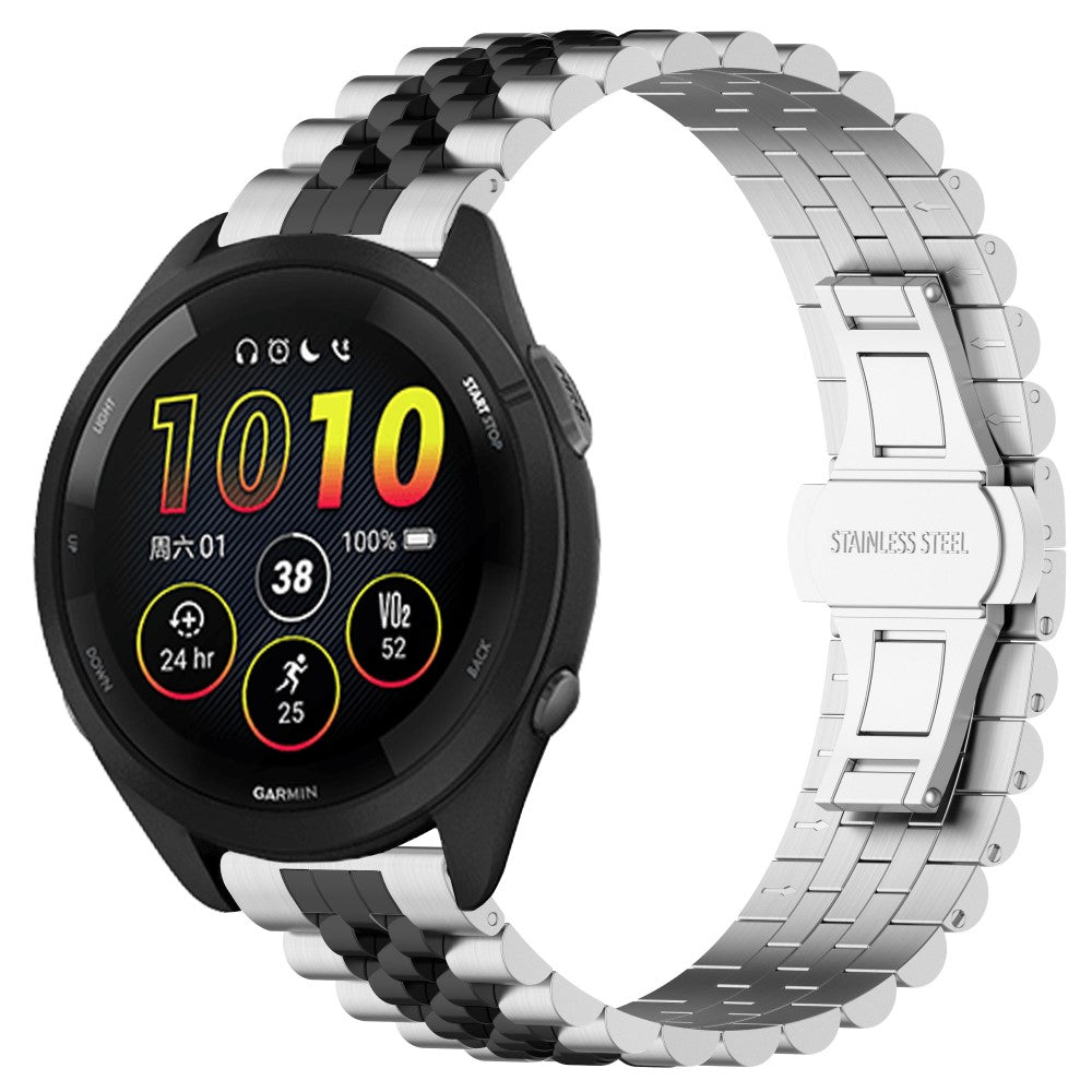 Mega Skøn Metal Universal Rem passer til Garmin Smartwatch - Sort#serie_6