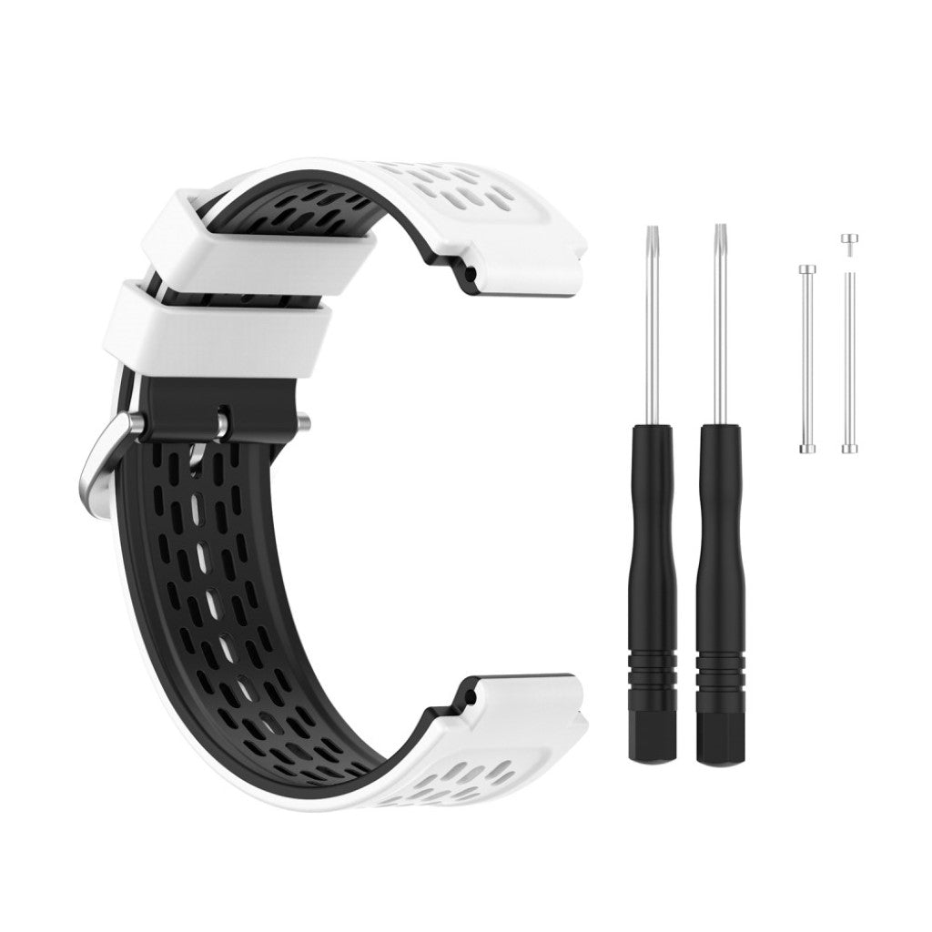 Vildt hårdfør Universal Garmin Silikone Rem - Hvid#serie_3