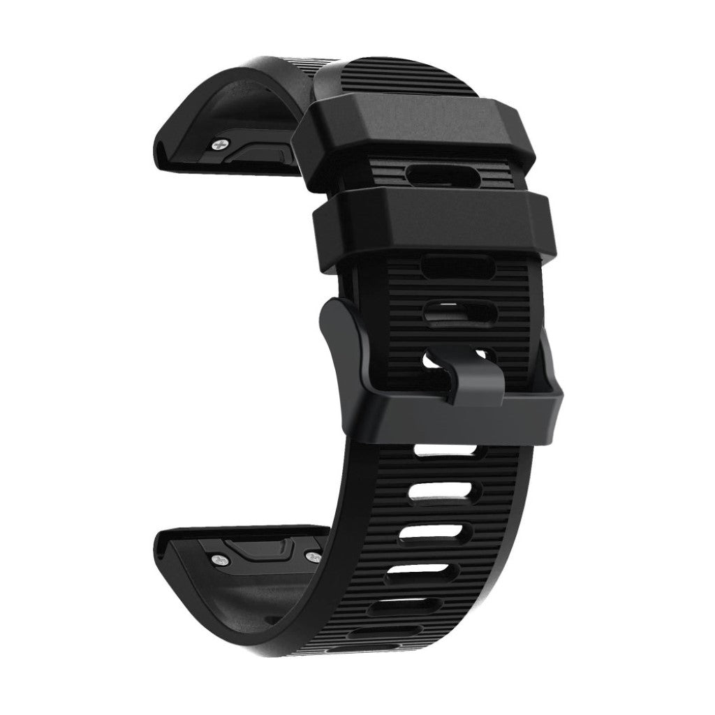 Super godt Garmin Fenix 5X Plus Silikone Rem - Sort#serie_1