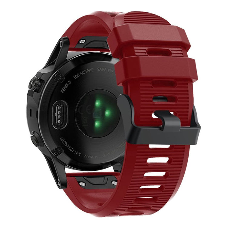 Super godt Garmin Fenix 5X Plus Silikone Rem - Rød#serie_4