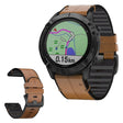 Bracelet élégant Universel Garmin en cuir véritable et silicone