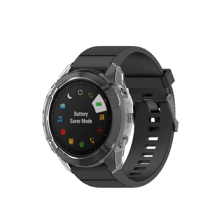 Garmin Fenix 6X / Garmin Fenix 6X Pro Gennemsigtig Silikone Bumper  - Gennemsigtig#serie_4