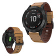 Bracelet en cuir véritable Garmin Fenix 6X incroyablement solide