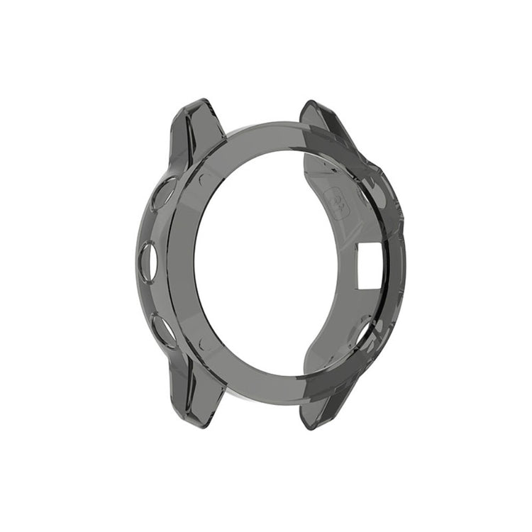 Garmin Fenix 6 / Garmin Fenix 6 Pro Gennemsigtig Silikone Bumper  - Sort#serie_3