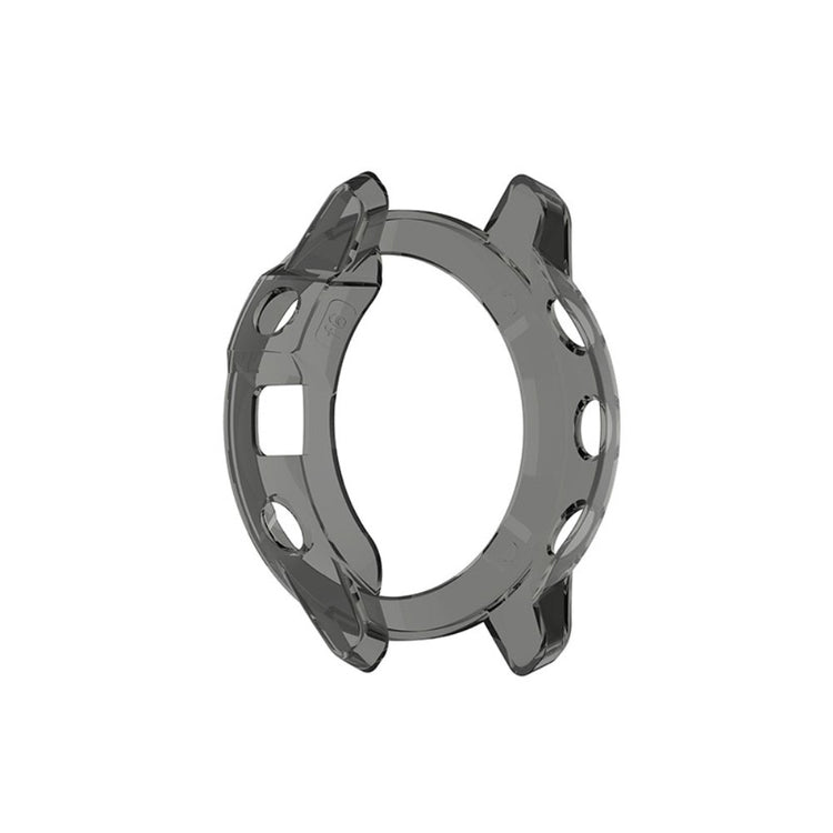 Garmin Fenix 6 / Garmin Fenix 6 Pro Gennemsigtig Silikone Bumper  - Sort#serie_3