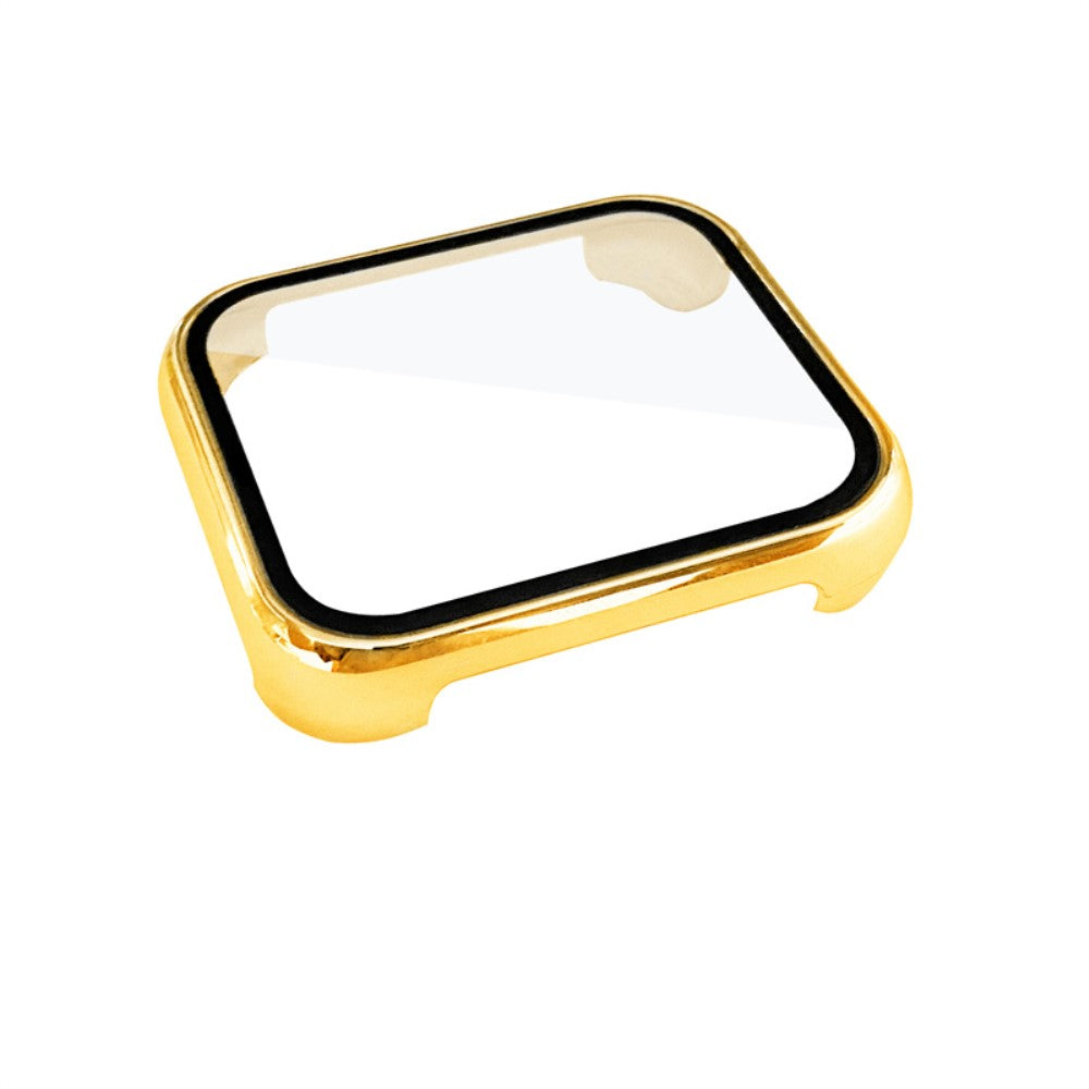 Meget Flot Oppo Watch 2 (42mm) Cover med Skærmbeskytter i Plastik og Hærdet Glas - Guld#serie_2