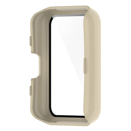 Super Pænt Oppo Watch Free Cover med Skærmbeskytter i Plastik og Hærdet Glas - Hvid#serie_5