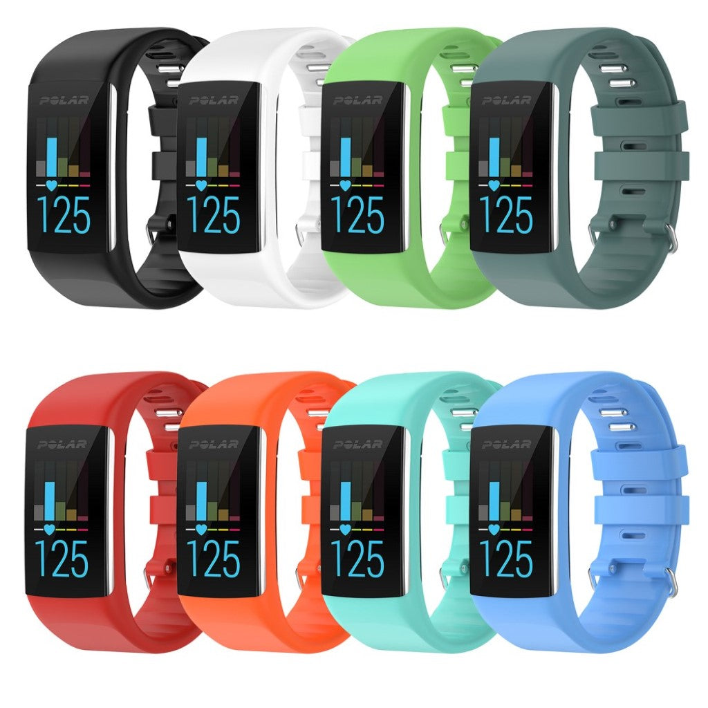 Fortrinligt Polar A370 / Polar A360 Silikone Rem - Hvid#serie_2
