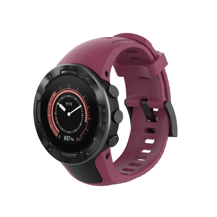 Vildt cool Suunto 5 Silikone Rem - Rød#serie_3