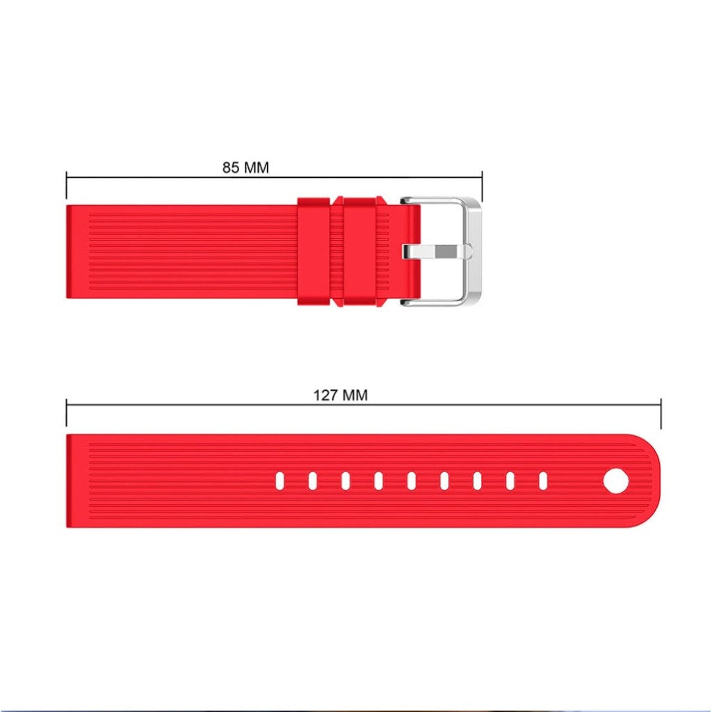 Super cool Amazfit Bip Lite Silikone Rem - Rød#serie_3