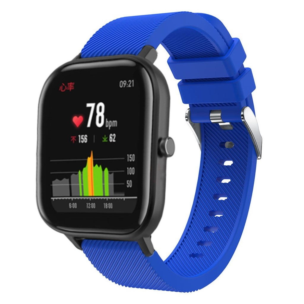 Super cool Amazfit Youth Silikone Rem - Blå#serie_6