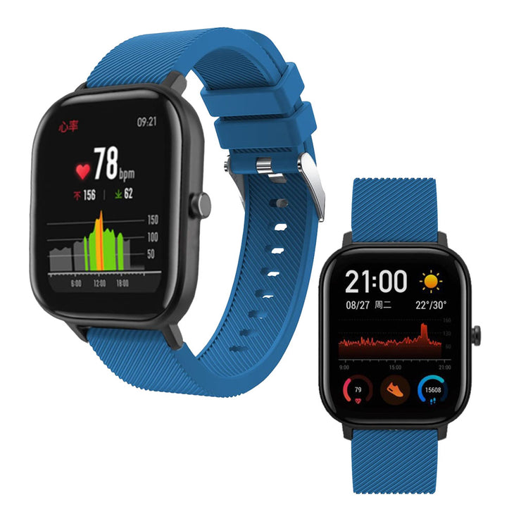 Super cool Amazfit Youth Silikone Rem - Blå#serie_7