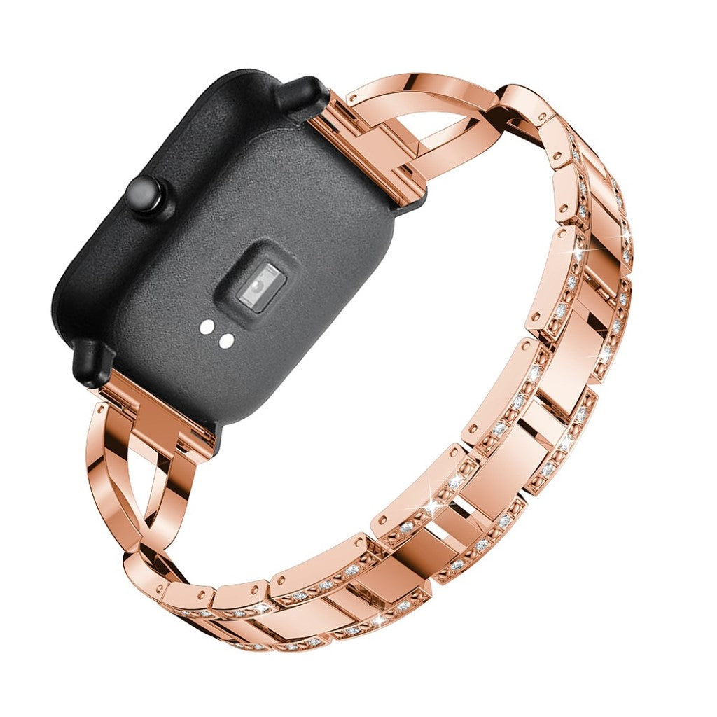 Vildt pænt Amazfit GTS Metal og Rhinsten Rem - Pink#serie_3