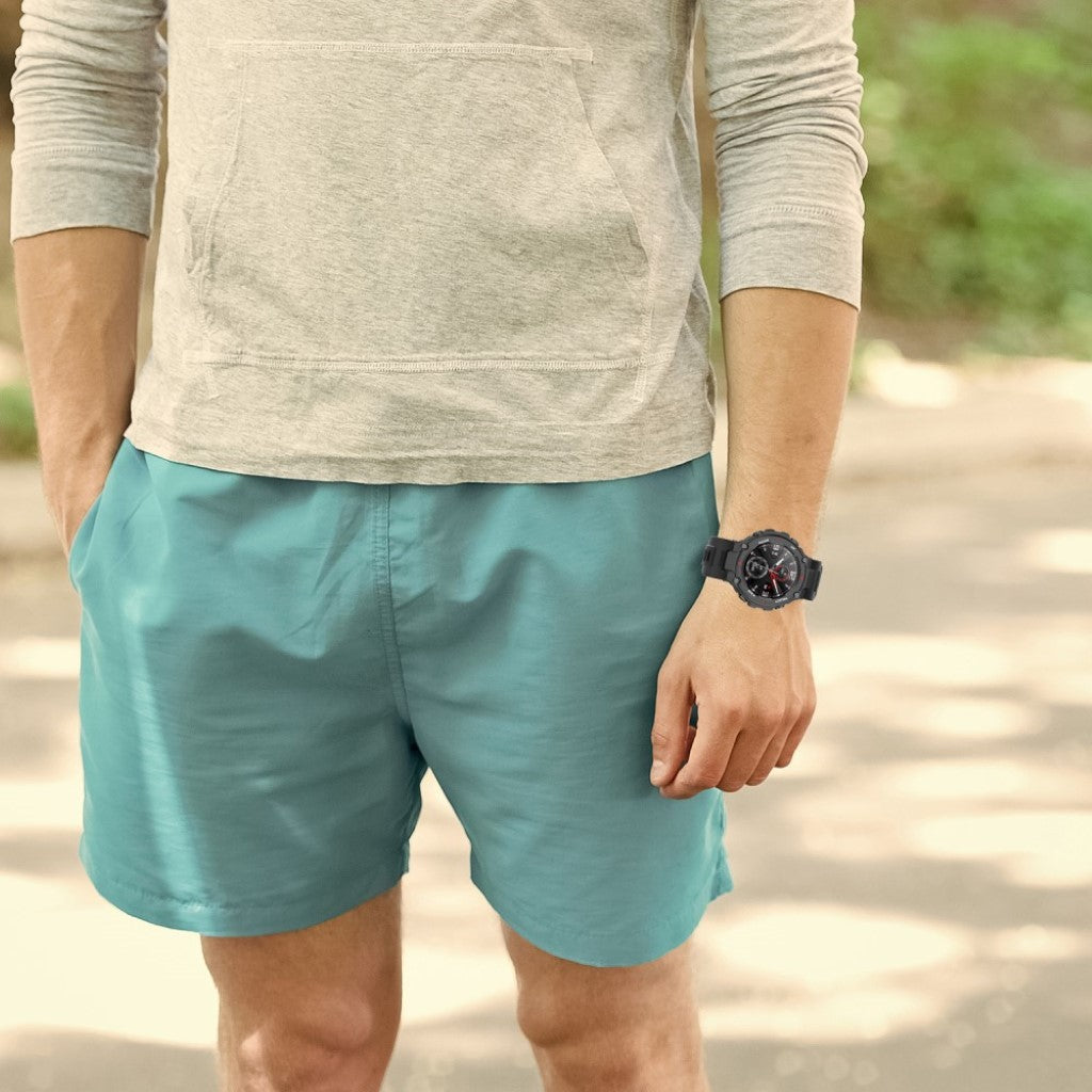 Meget komfortabel Amazfit T-Rex Silikone Rem - Sort#serie_1