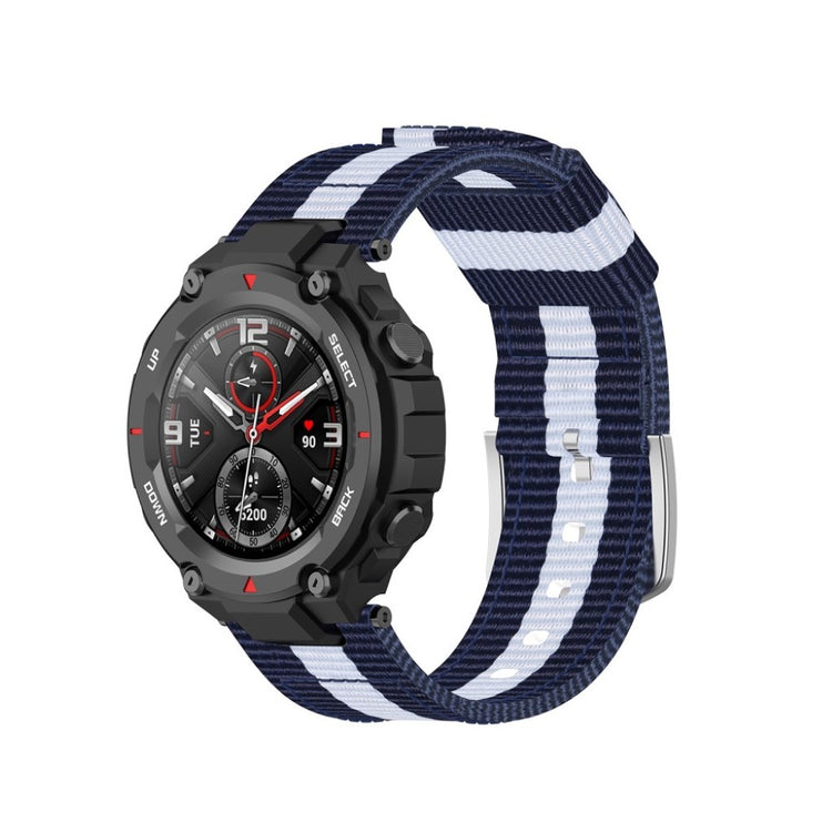 Kønt Amazfit T-Rex Nylon Rem - Blå#serie_8