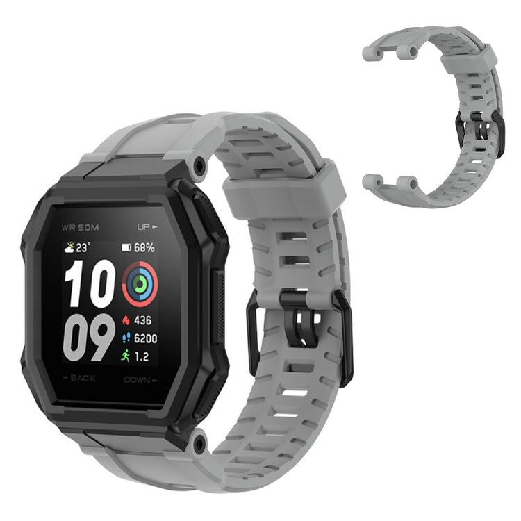 Super fantastisk Amazfit Ares Silikone Rem - Sølv#serie_7