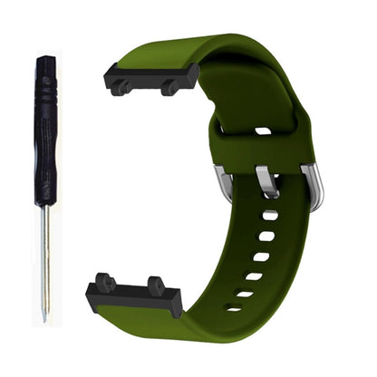 Rigtigt slidstærk Amazfit T-Rex 2 Silikone Rem - Grøn#serie_8