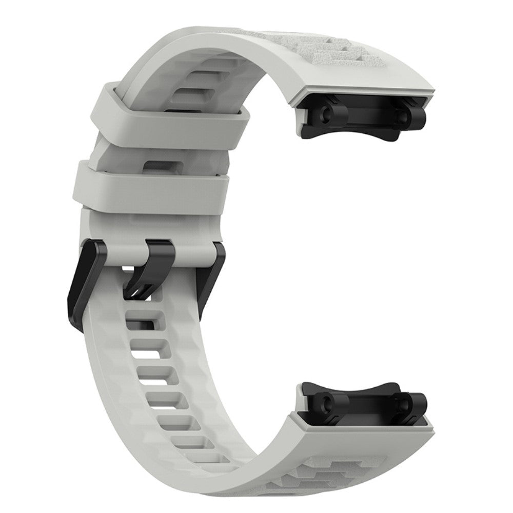 Mega nydelig Amazfit T-Rex 2 Silikone Rem - Sølv#serie_1
