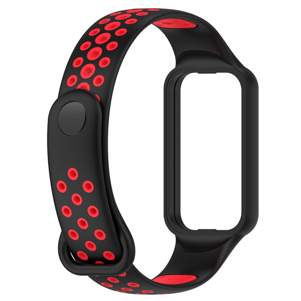 Mega flot Amazfit Band 7 Silikone Rem - Rød#serie_2