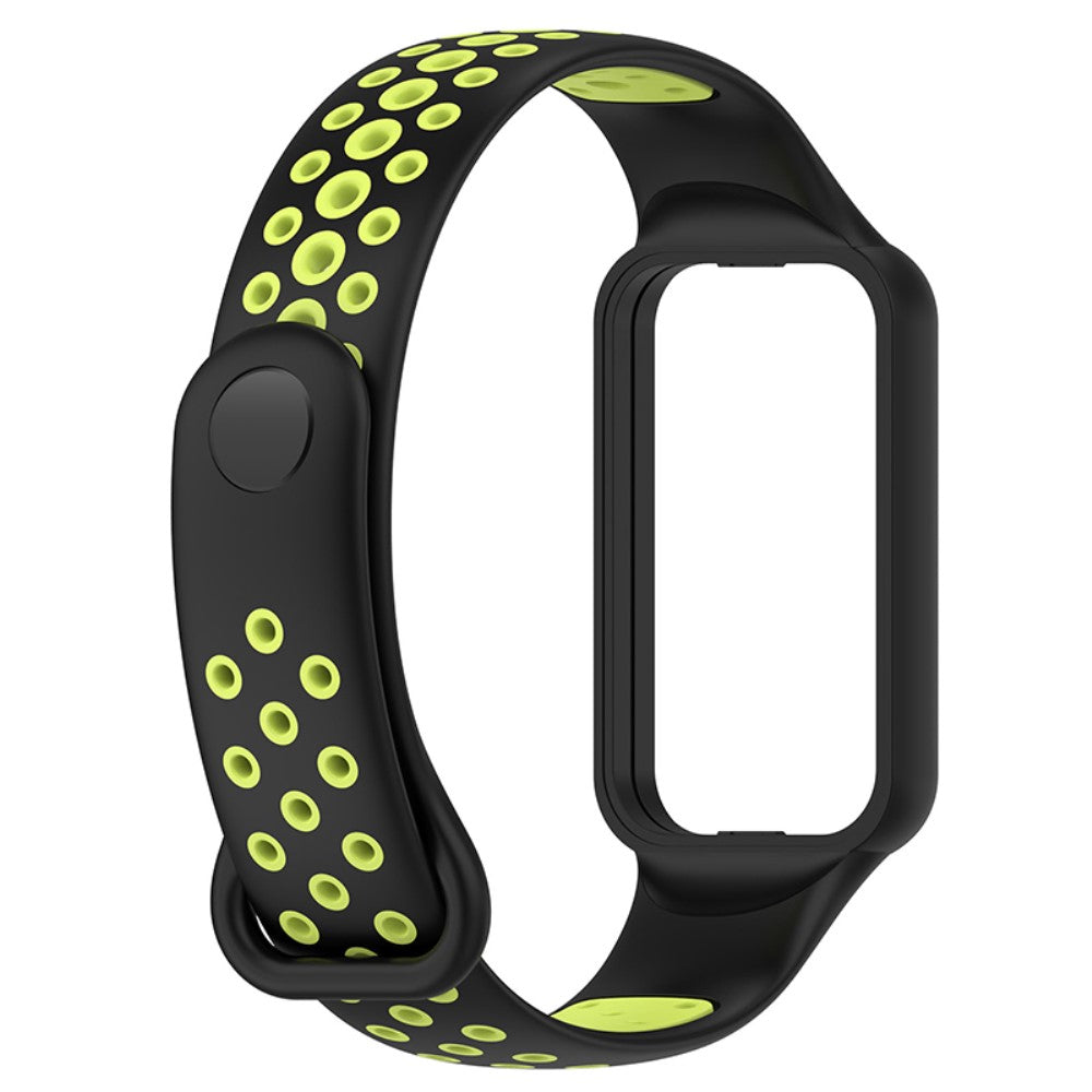 Mega flot Amazfit Band 7 Silikone Rem - Grøn#serie_5