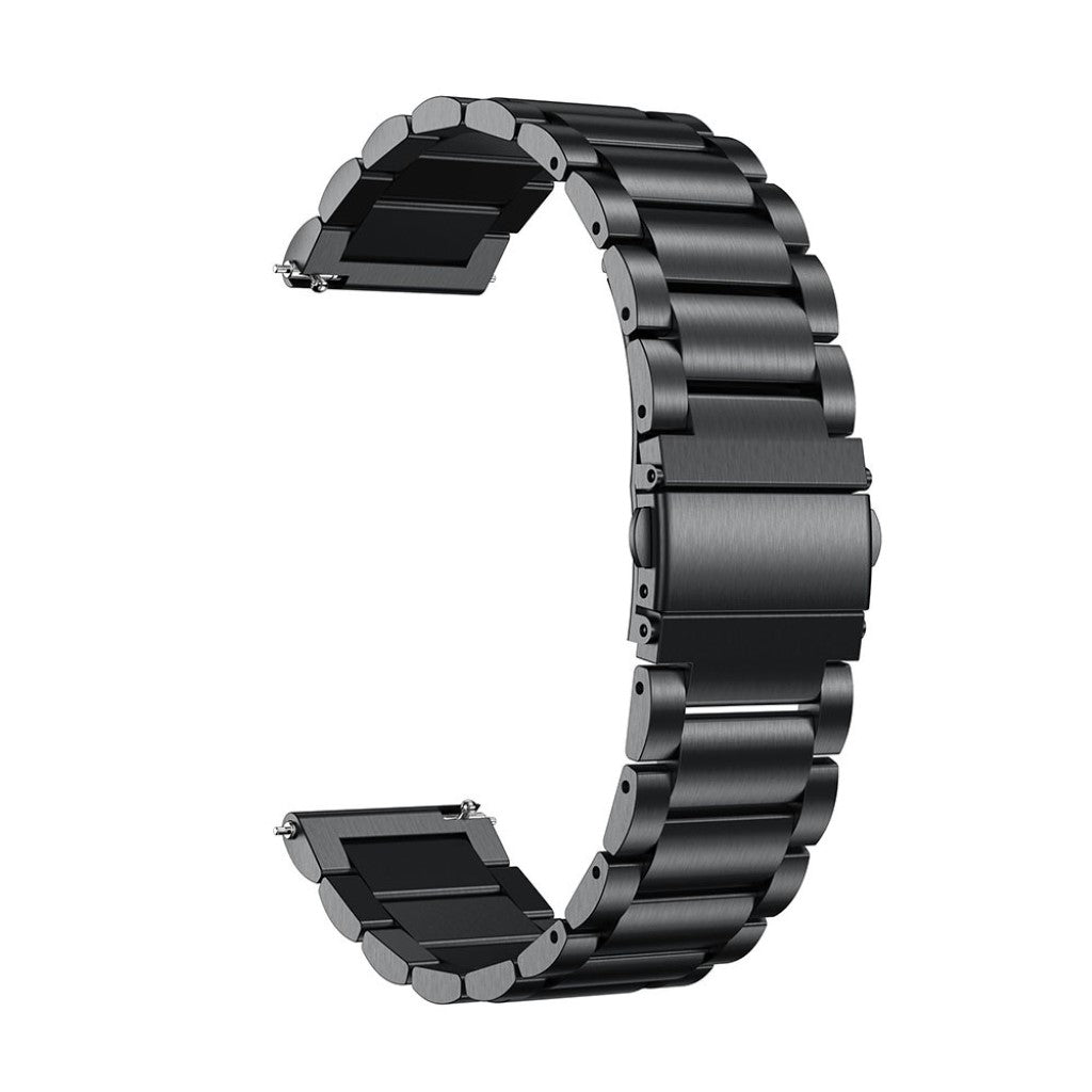 Meget flot Universal Fossil Metal Rem - Sort#serie_4