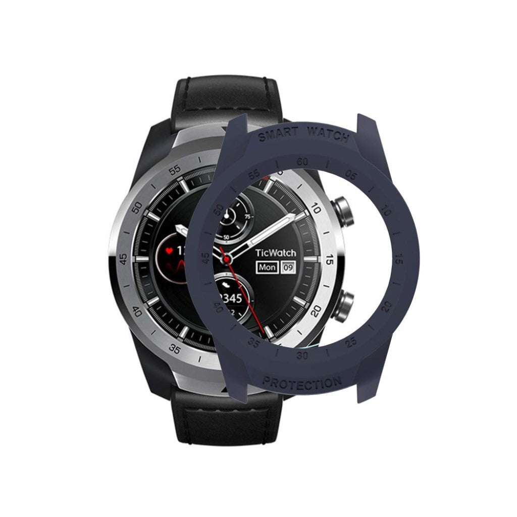 Ticwatch Pro Holdbar Plastik Bumper  - Blå#serie_011