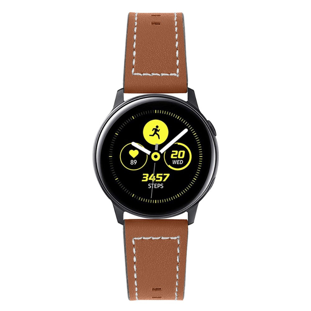 Superflot TicWatch GTX / Ticwatch Pro Ægte læder Rem - Brun#serie_6