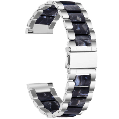Yndigt Pebble 2 \ 2 SE / Pebble Time Round Large Metal Rem - Sort#serie_3